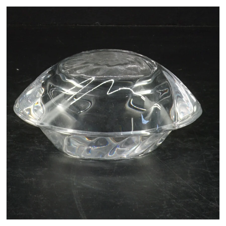 Holmegård glasstage til fyrfads lys (str. 13 cm)