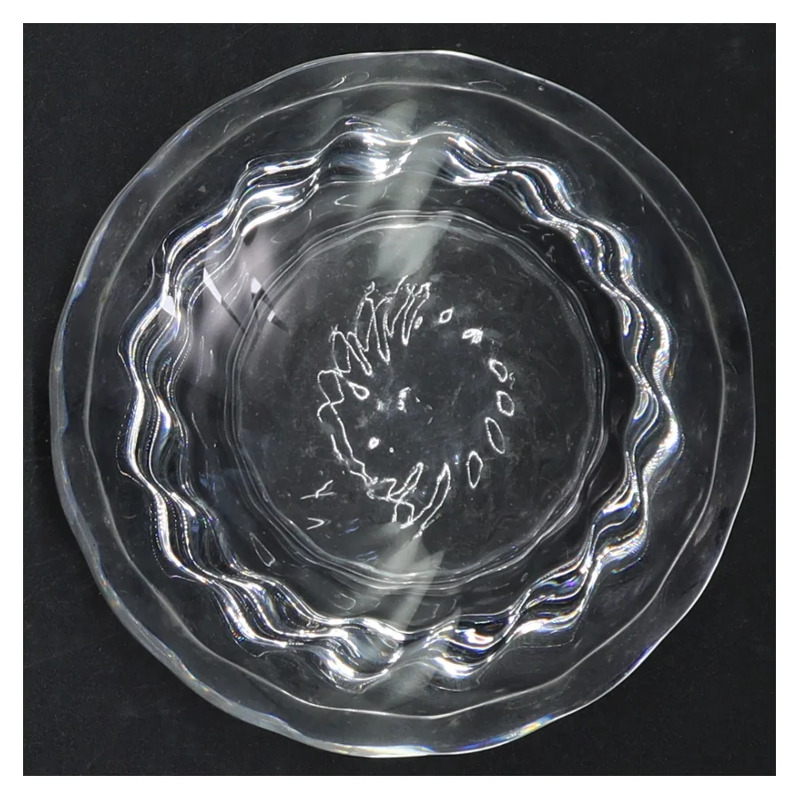 Holmegård glasstage til fyrfads lys (str. 13 cm)