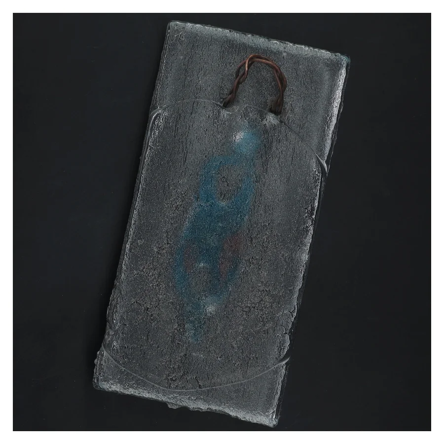 Dekorativ glasblok (str. 20x10x3,5 cm)