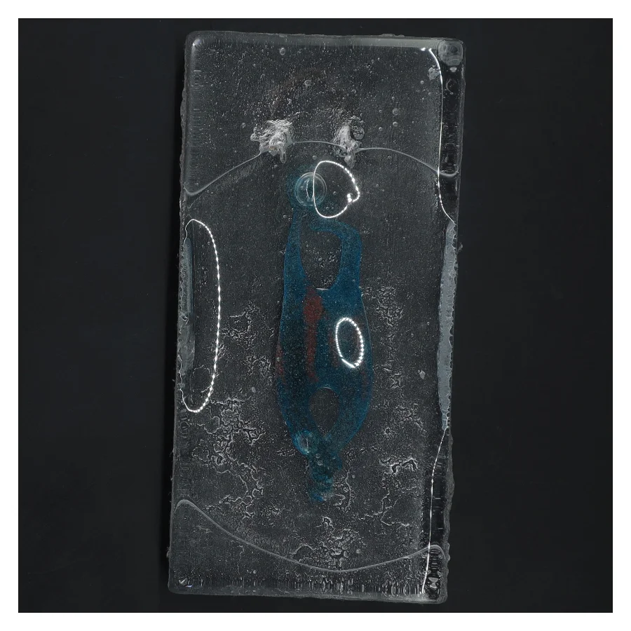 Dekorativ glasblok (str. 20x10x3,5 cm)