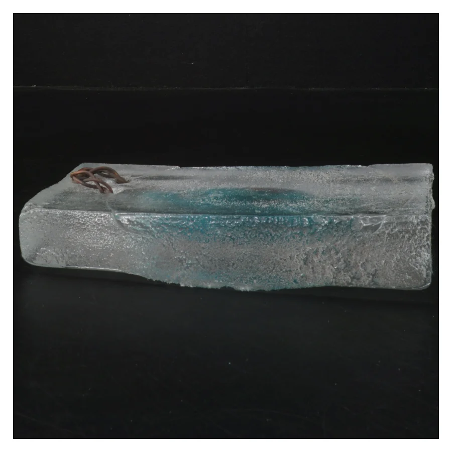 Dekorativ glasblok (str. 20x10x3,5 cm)
