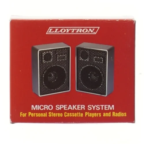 Lloytron mikro højttalersystem fra Lloytron (str. 8,5x6,5 cm)