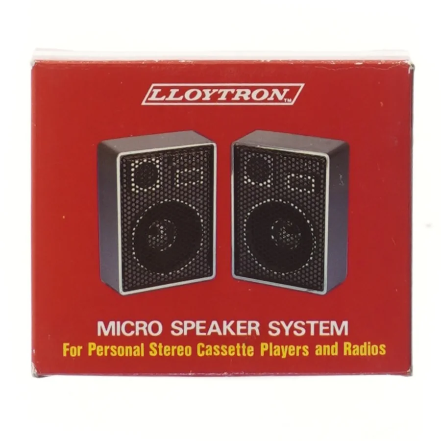 Lloytron mikro højttalersystem fra Lloytron (str. 8,5x6,5 cm)
