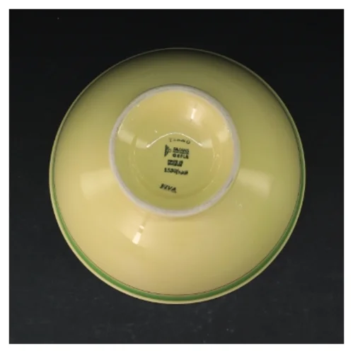 Retro Gul Keramikskål Viva fra svenske Gefle(str. Ø. 20 cm)