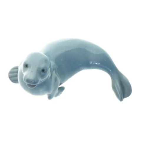Keramisk sæl figurine (str. 13 cm)