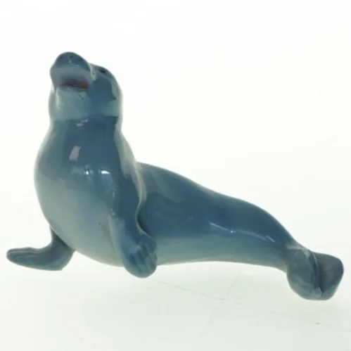 Keramisk sæl figurine (str. 13 cm)