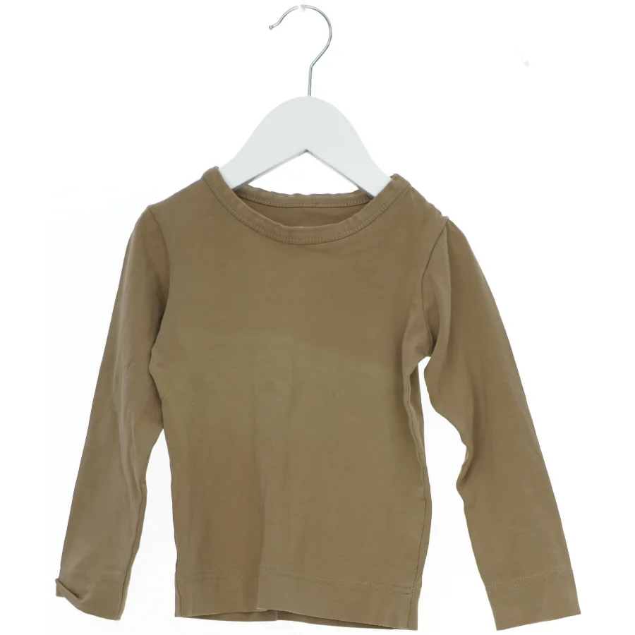 Langærmet brun bluse fra House Of Kids (str. 98)
