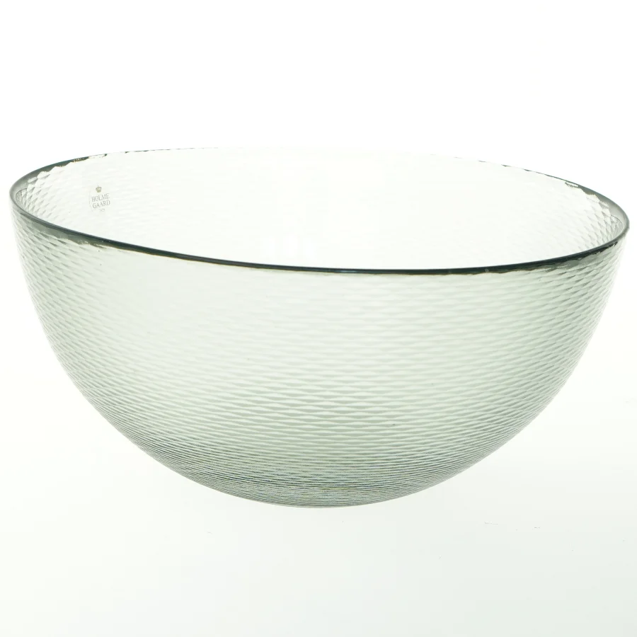 Glas-skål fra Holmegaard (str. 28x13 cm)