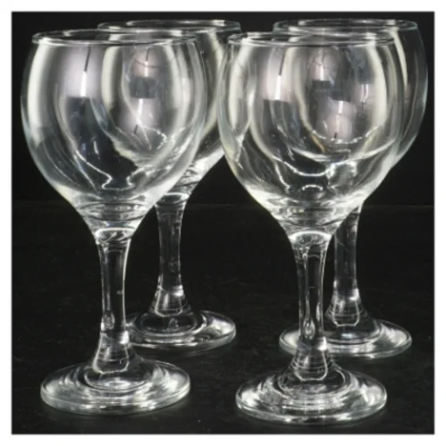 Gennemsigtige vinglas