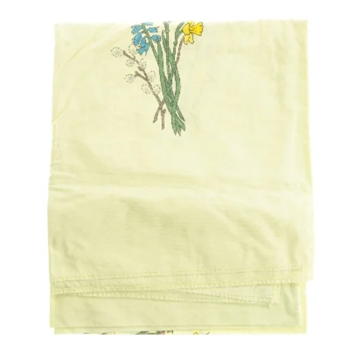 Blomstret påskedug 174x152 cm (str. 174x152 cm)