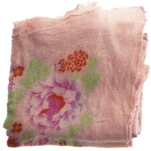 Blomsterprint uldtørklæde fra Nørgaard på Strøget(str. 80x85 cm)