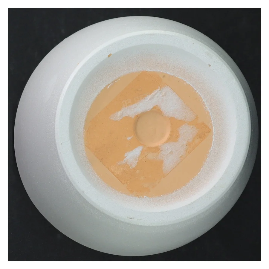 Hvid Keramik Krukke (str. H. 12,5 cm ø. 15 cm)