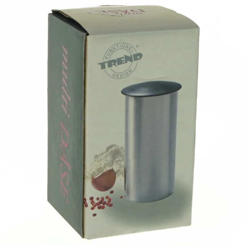 Rustfrit stål krydderi dåse (str. 12x7 cm)