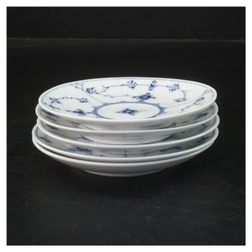 Porcelænstallerkener, musselmalede, fra Royal Copenhagen (str. Ø 13 cm)