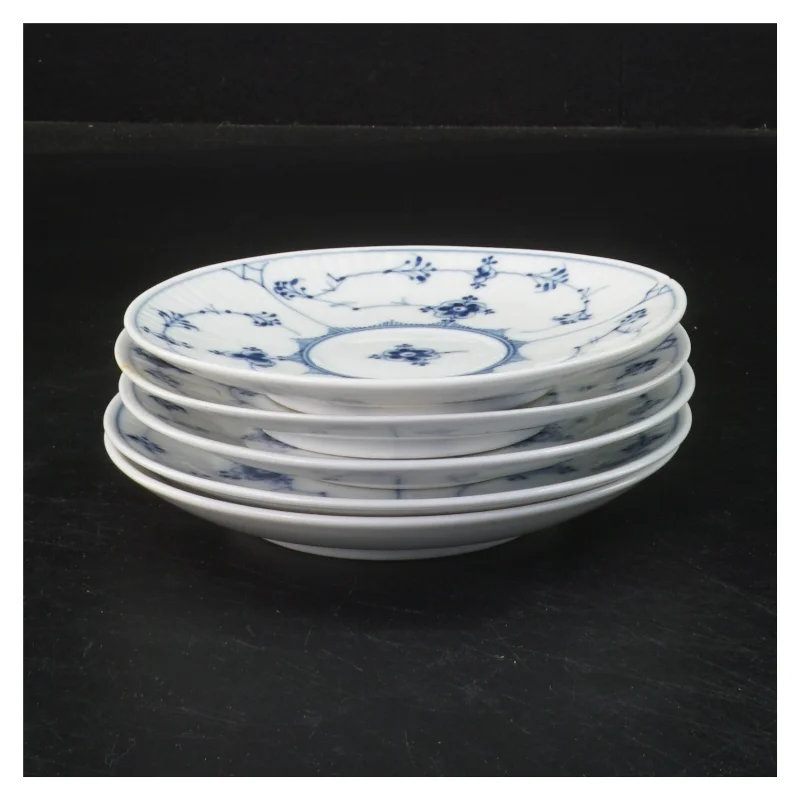 Porcelænstallerkener, musselmalede, fra Royal Copenhagen (str. Ø 13 cm)