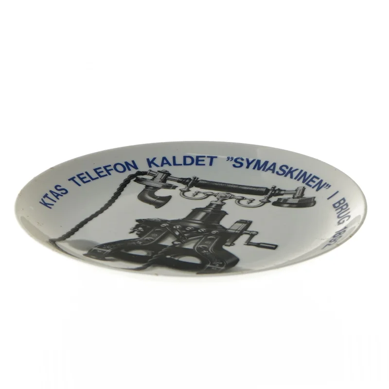 Dekorativ porcelænsvægskive fra LS Design (str. Ø 19,5 cm)