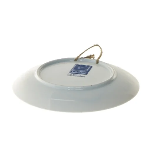 Dekorativ porcelænsvægskive fra LS Design (str. Ø 19,5 cm)