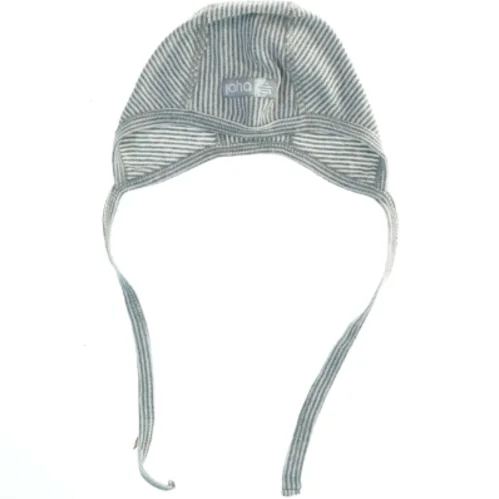 Stribet hue med bindebånd fra Joha (str. 37 cm)