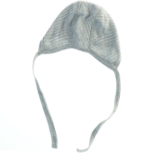 Stribet hue med bindebånd fra Joha (str. 37 cm)