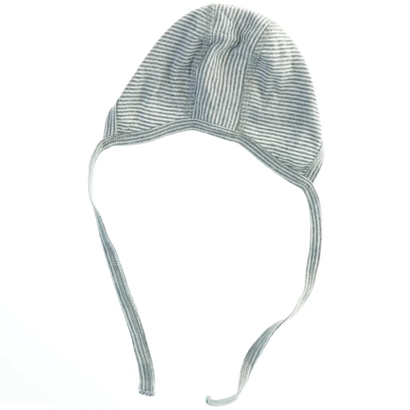 Stribet hue med bindebånd fra Joha (str. 37 cm)