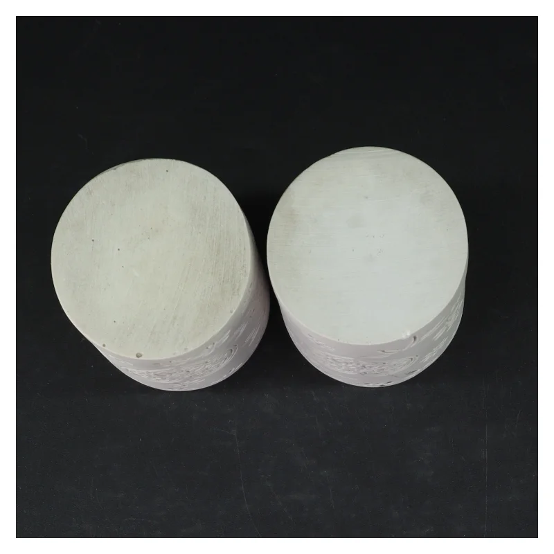 Dekorative keramikpotter med hjertemotiv (str. Ø. 7 cm. længde, 10 cm)