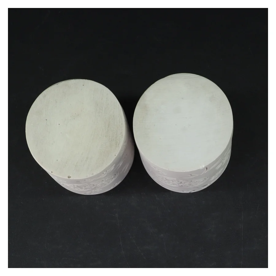 Dekorative keramikpotter med hjertemotiv (str. Ø. 7 cm. længde, 10 cm)