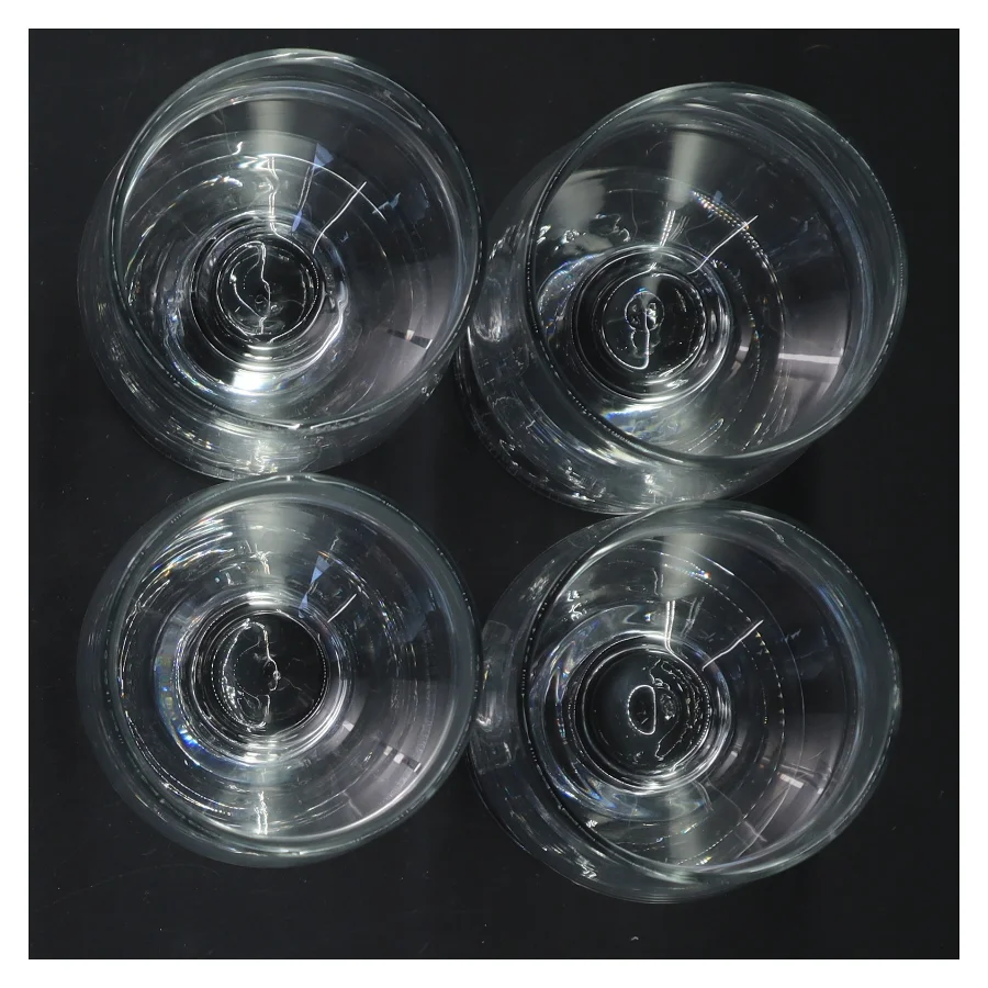 Sæt med 4 glas (str. Ø 6,5x13,5 cm)