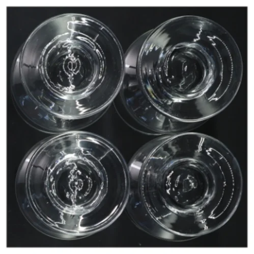 Sæt med 4 glas (str. Ø 6,5x13,5 cm)