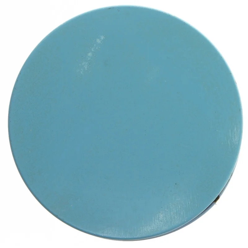 Retro irma kunstdåse Blå opbevaringsdåse med skyer og landskab fra Irma (str. Ø 11,5 cm længde 15 cm)