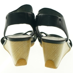 Sorte kilehælsandal fra Camper (str. 39)