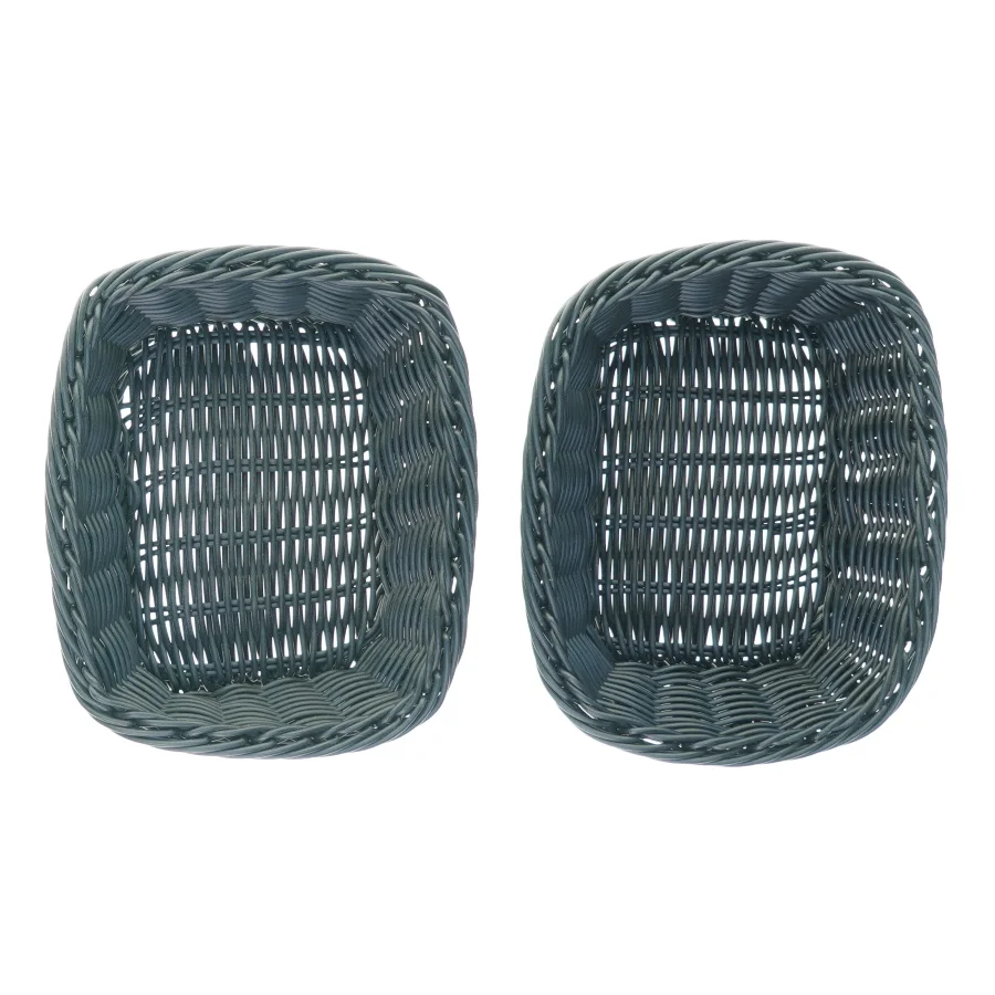 2 små flettede kurve (str. 19 x 13 x 5 cm)