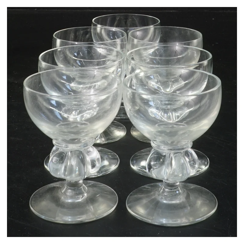 Sæt af 8 glas fra Holmegaard (str. Ø 5,5x7,5 cm)