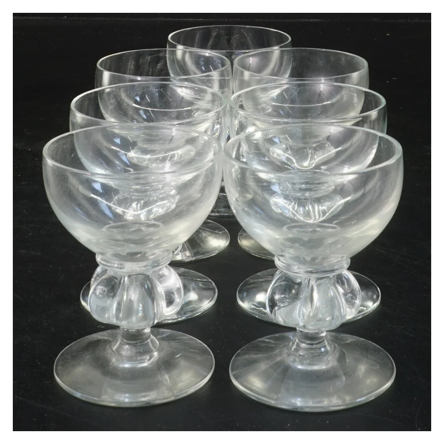 Sæt af 8 glas fra Holmegaard (str. Ø 5,5x7,5 cm)