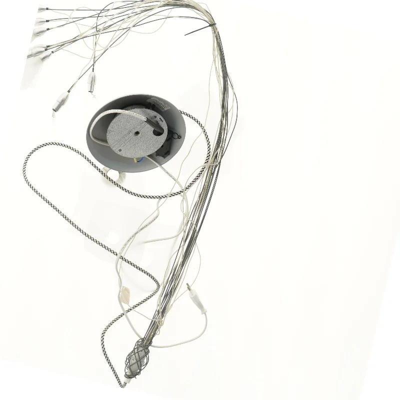 Grå pendel med flere ledninger (str. 75 cm)
