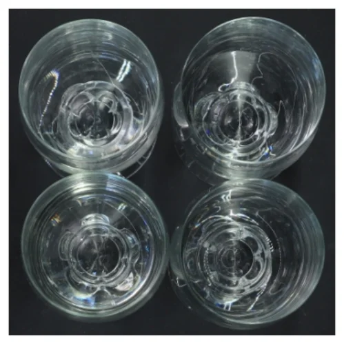 Ølglas sæt, 4 stk fra Holmegaard (str. Ø 7x14 cm)