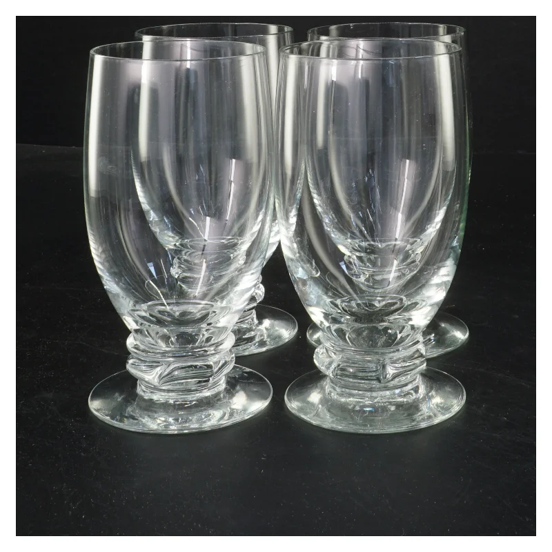Ølglas sæt, 4 stk fra Holmegaard (str. Ø 7x14 cm)