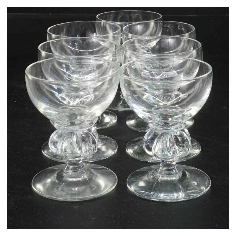 Set af glas fra Holmegaard (str. Ø 5,5x7,5 cm)