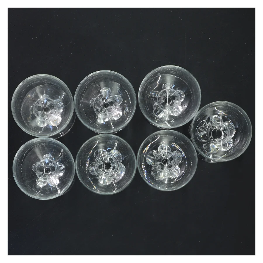 Set af glas fra Holmegaard (str. Ø 5,5x7,5 cm)
