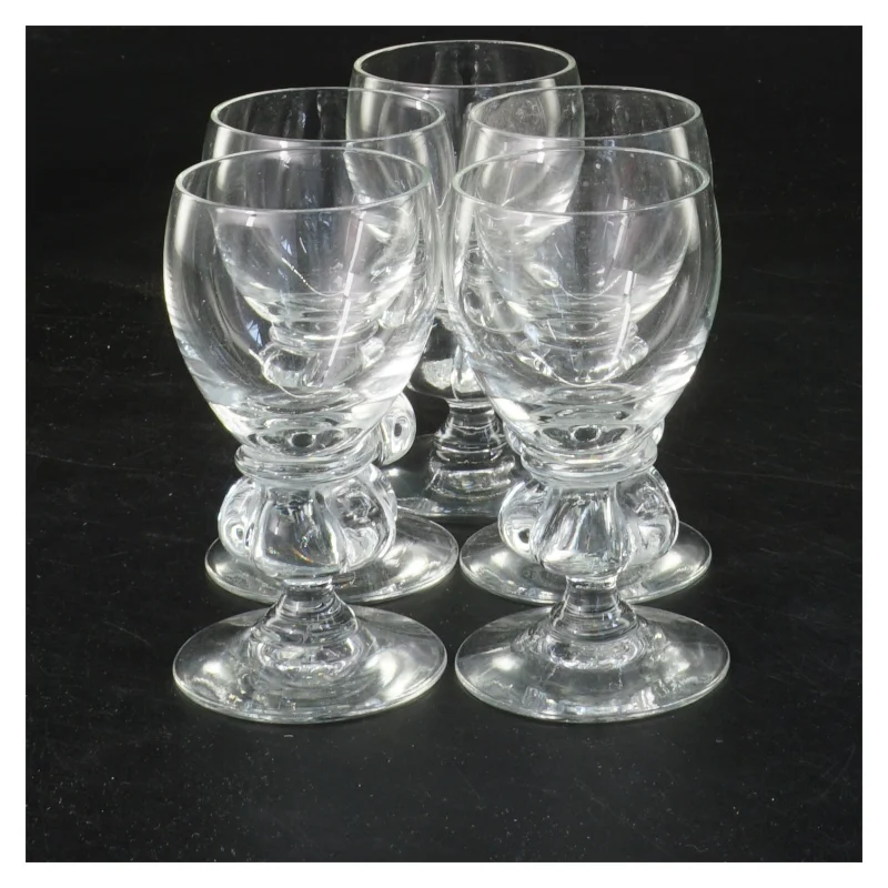 Vinglas, sæt af 5 fra Holmegaard (str. Ø 4x7,5 cm)