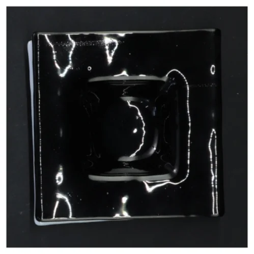 To firkantede glas skåle (str. 10x10 cm)