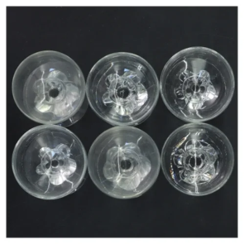 Sæt med seks glas fra Holmegaard (str. Ø 5,5x7,5 cm)