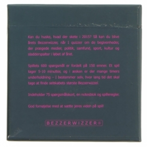 Bezzerwizzer Året Der Gik 2015 quizspil fra Bezzerwizzer (str. 11x11 cm)