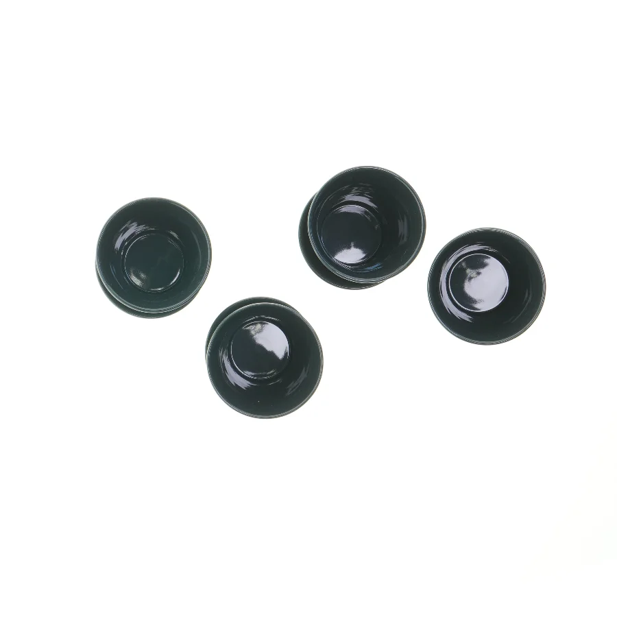 Tine K Home: Sorte keramikkrus med mønster (8 styk)