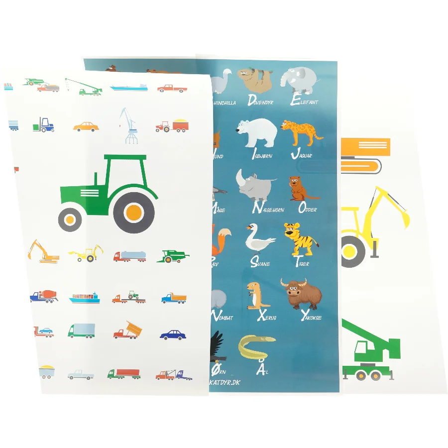 Plakater (3 stk) (str. 40 x 30 cm)