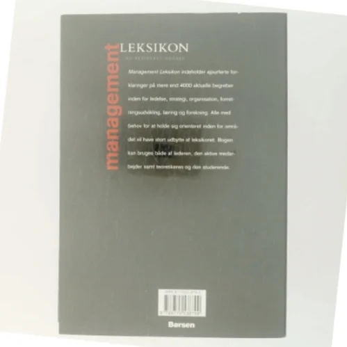 Management leksikon af Redaktør: Steen Hildebrandt (Bog)