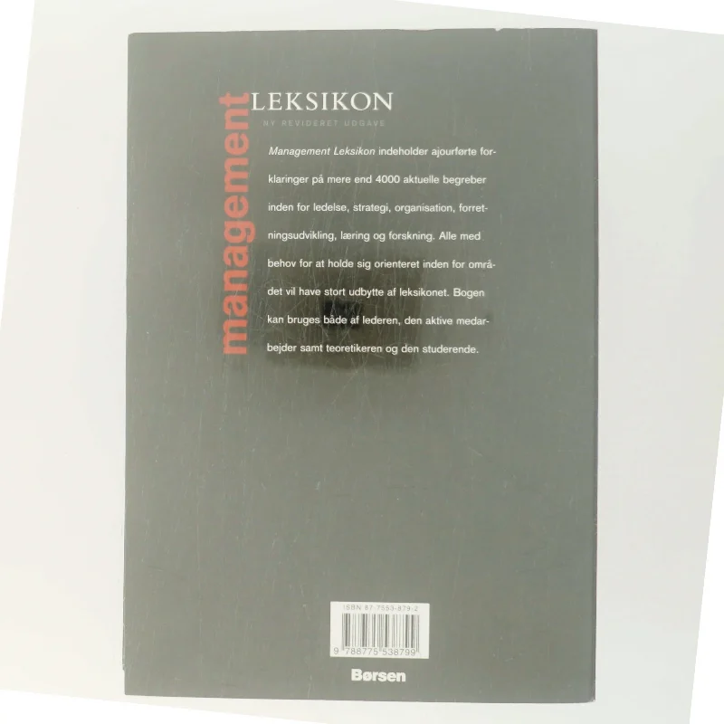 Management leksikon af Redaktør: Steen Hildebrandt (Bog)