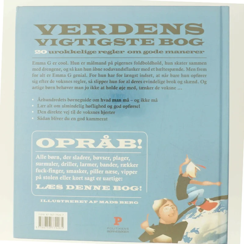 Emma G : 20 urokkelige regler om gode manerer af Hélène Wagn (Bog)