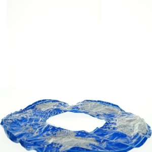 Blå oppustelig svømmering med perler (str. Ø 50 cm)