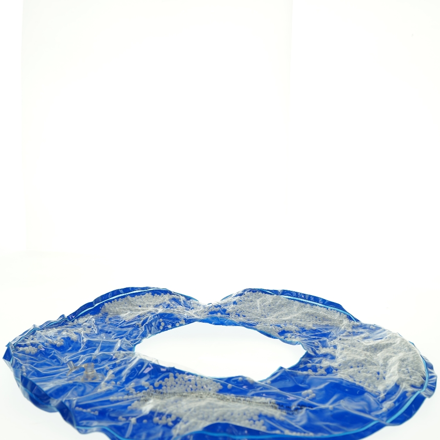 Blå oppustelig svømmering med perler (str. Ø 50 cm)