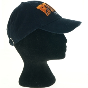 Sort baseballkasket med broderi